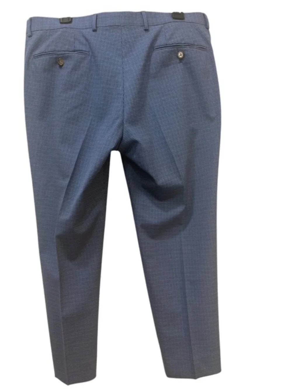 Lauren Ralph Lauren Men’s Dress Pants 34x30 Stretch Plaid Check Gray Blue Slacks